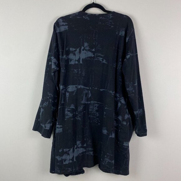 Bella Amore Cardigan Sweater Size L/XL Open Front Cotton Pockets Made in Italy - Picture 6 of 10